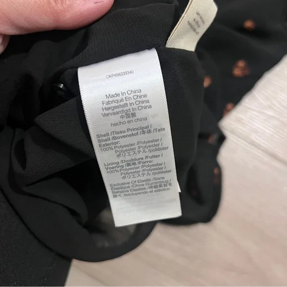 Madewell Women’s Smocked Mockneck Top Blouse Shirt XXS - Picture 10 of 10